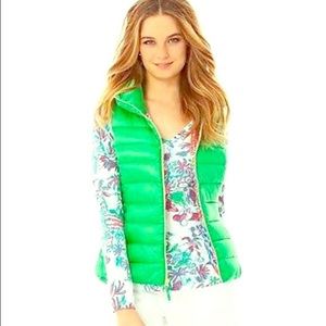 Lilly Pulitzer Green Puffer Vest